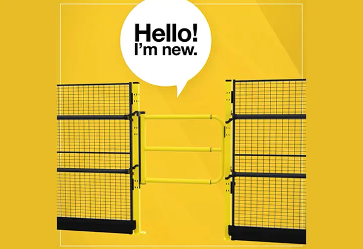 The new swing gate for our fall protection system  The new swing gate for our fall protection system