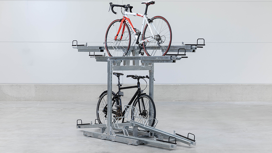 Bike rack deals rail