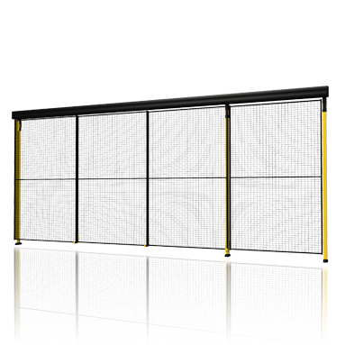 Single sliding door with 3-step rail