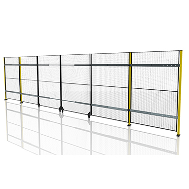 Double large sliding door without overhead rail