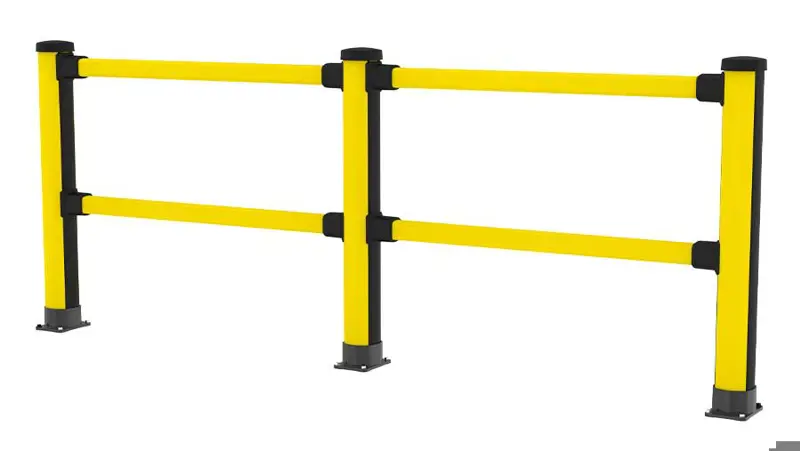 Black and yellow Essential Pedestrian with two rails configuration