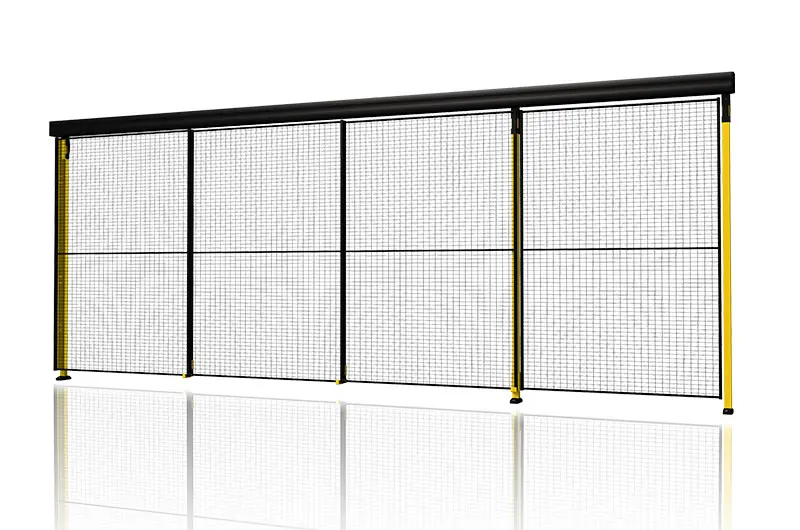 Double and triple sliding doors with rail)