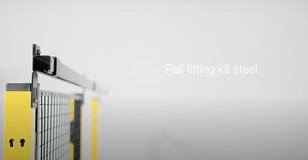 Assembly with Rail Fitting Kit Steel Machine Guarding Axelent