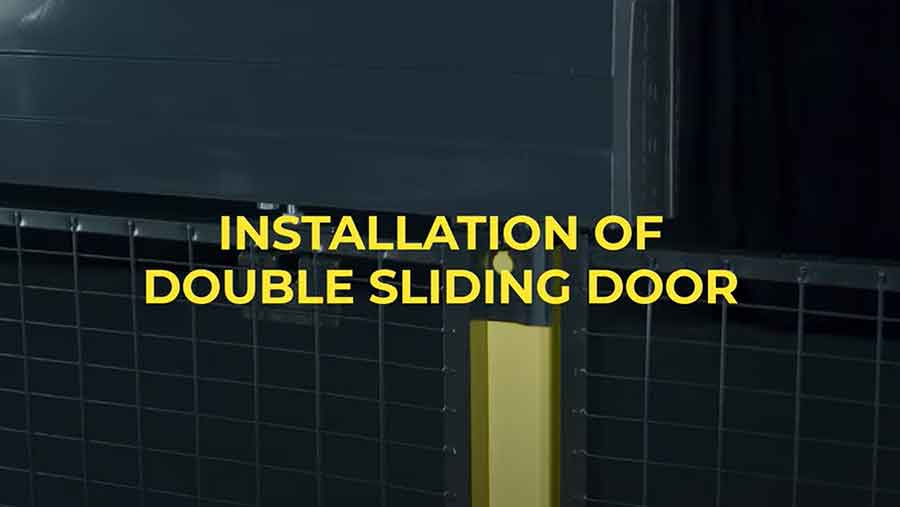 X- Guard Installation Double Sliding Door
