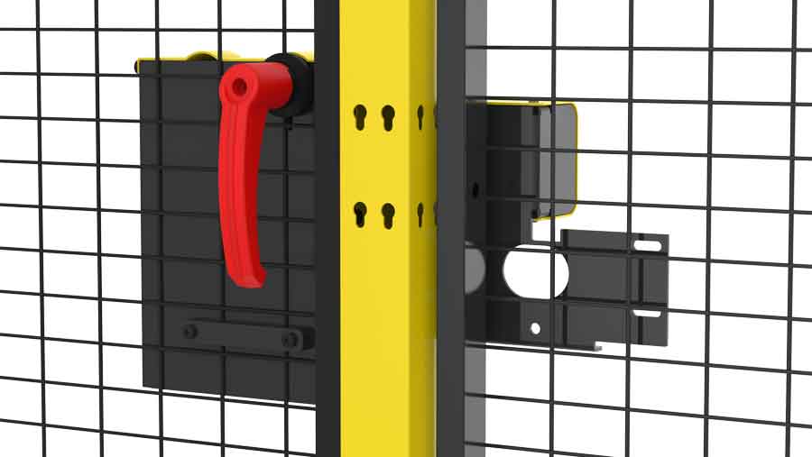 back of lock for machine guarding