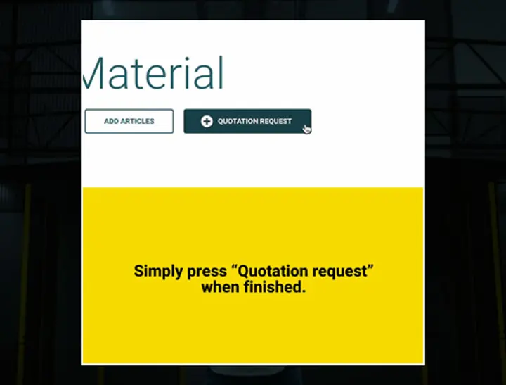 A smooth request for quotations feature A smooth request for quotations feature