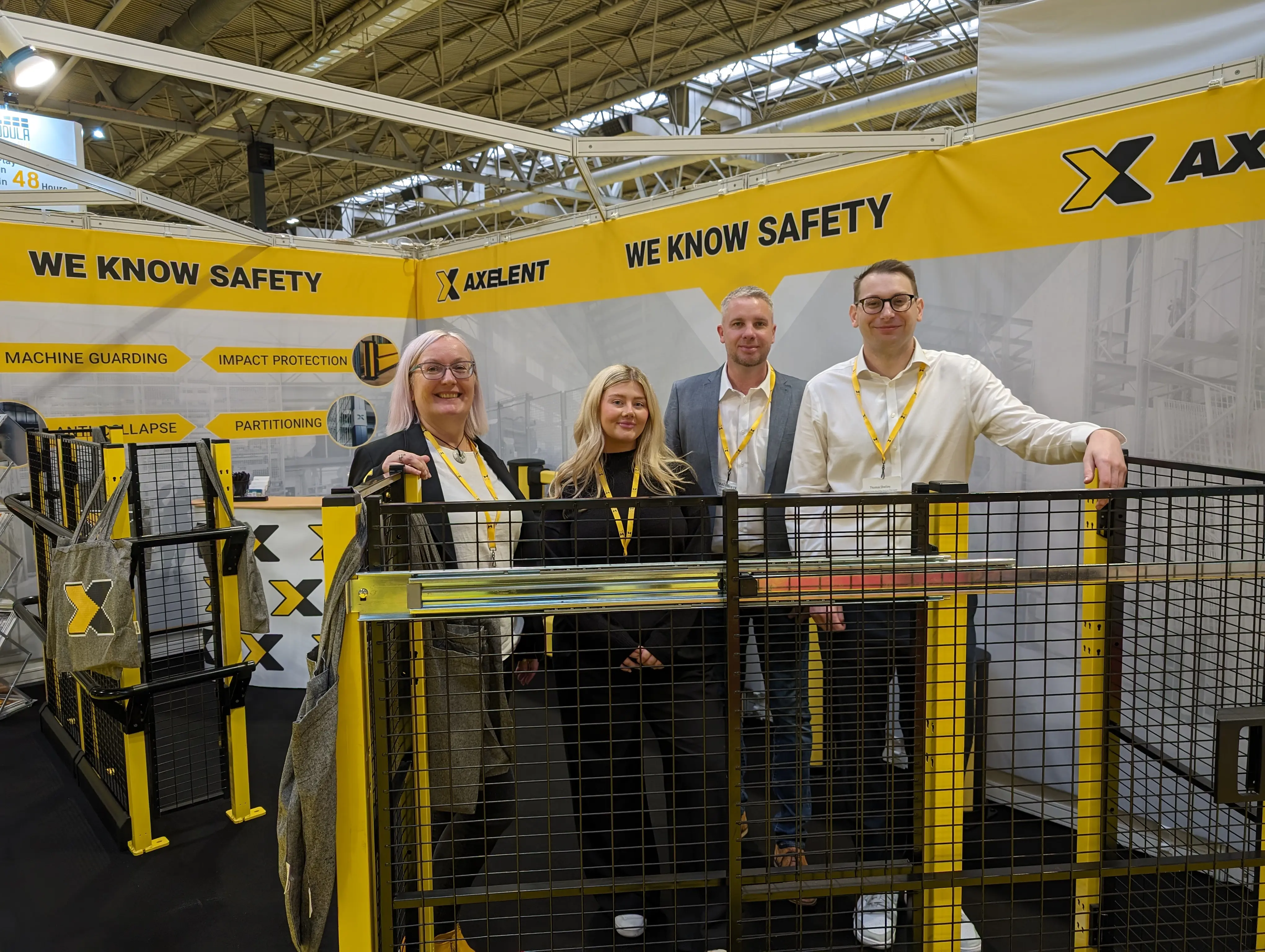 The Axelent stand at Intralogistex exhibition