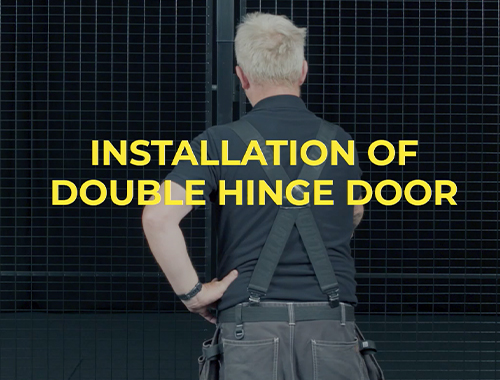 Double Hinge Door – Suitable for passage with wide goods 