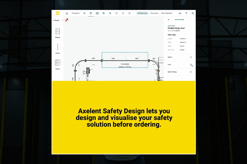 Axelent Safety Design with a dynamic 3D view feature